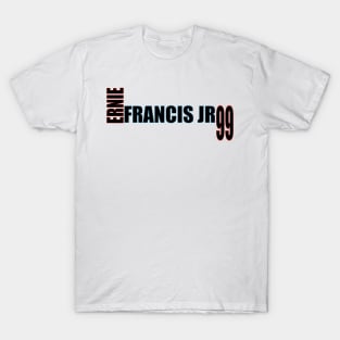 Ernie Francis Jr '23 black text T-Shirt